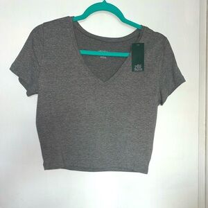 Size large dark gray basic T-shirt by Wild Fable